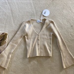 Princess Polly sweater. Could be worn like a shirt or cardigan.